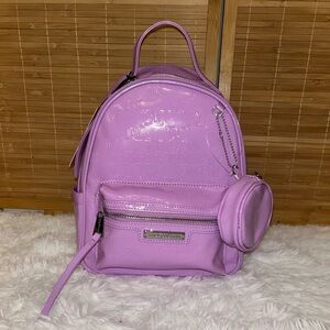 Juicy Couture Rosie Mini Backpack Violet Tulle Purple Logo Embossed Y2K NWT